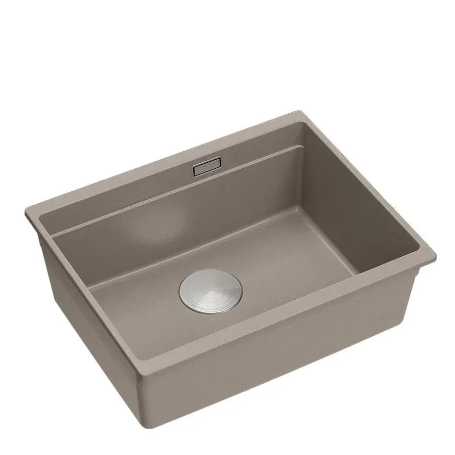 Zlewozmywak Quadron LOGAN 100 HQJ6045U4_BS_U Granitowy Soft taupe/Stal szlachetna