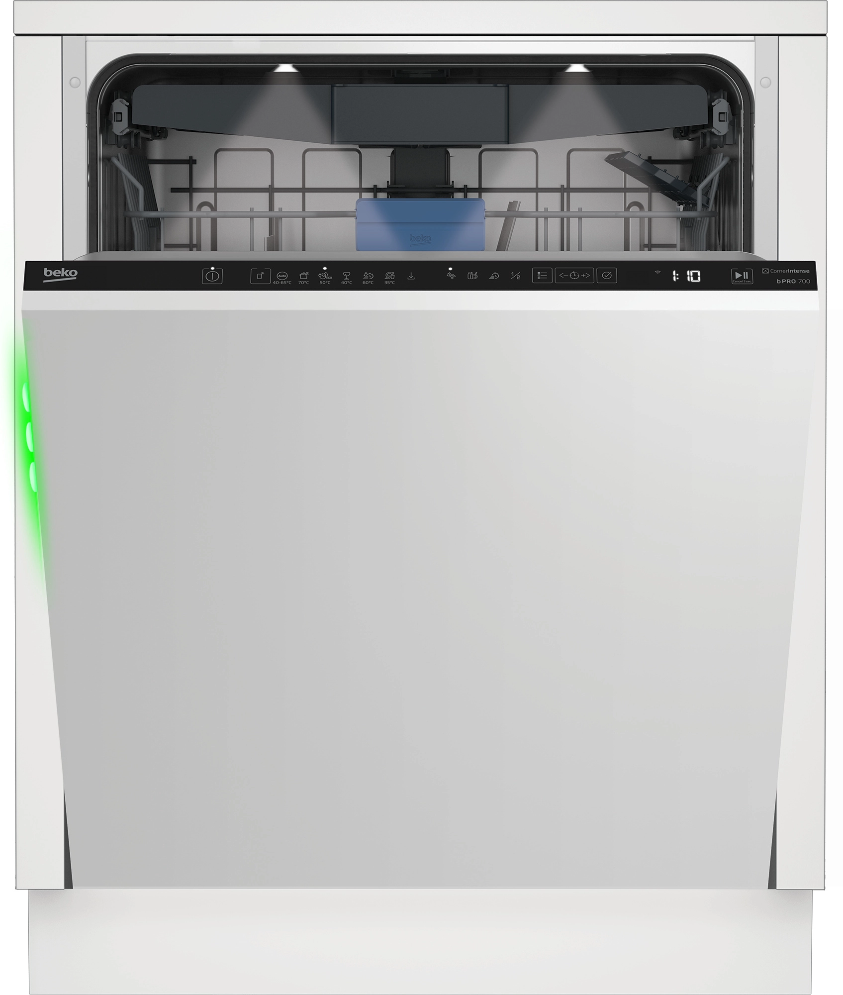 Zmywarka Beko bPro700 BDIN385B0CW 59,8cm Automatyczne otwieranie drzwi Szuflada na sztućce Zdalne sterowanie