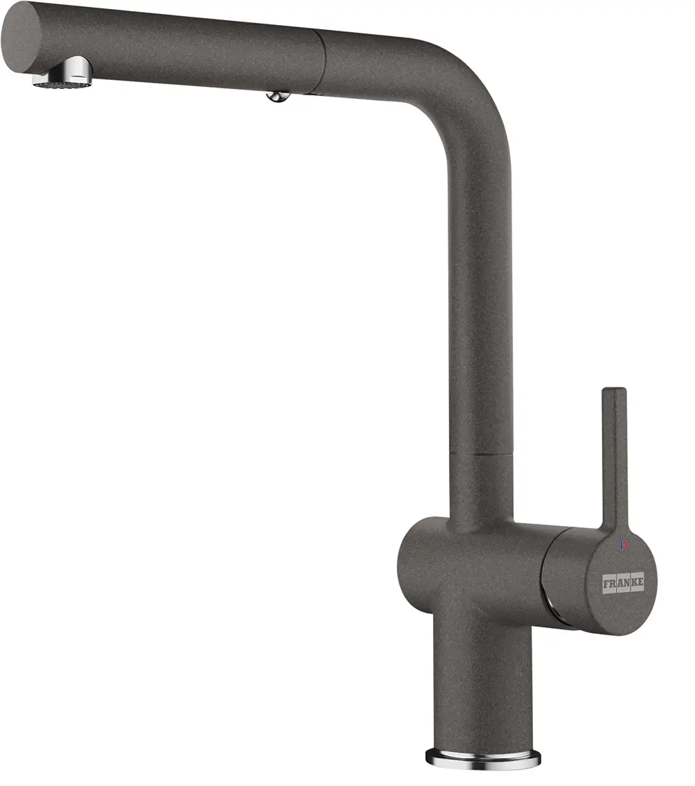 Bateria Franke Active Plus L Pull-Out Łupkowy szary Chrom