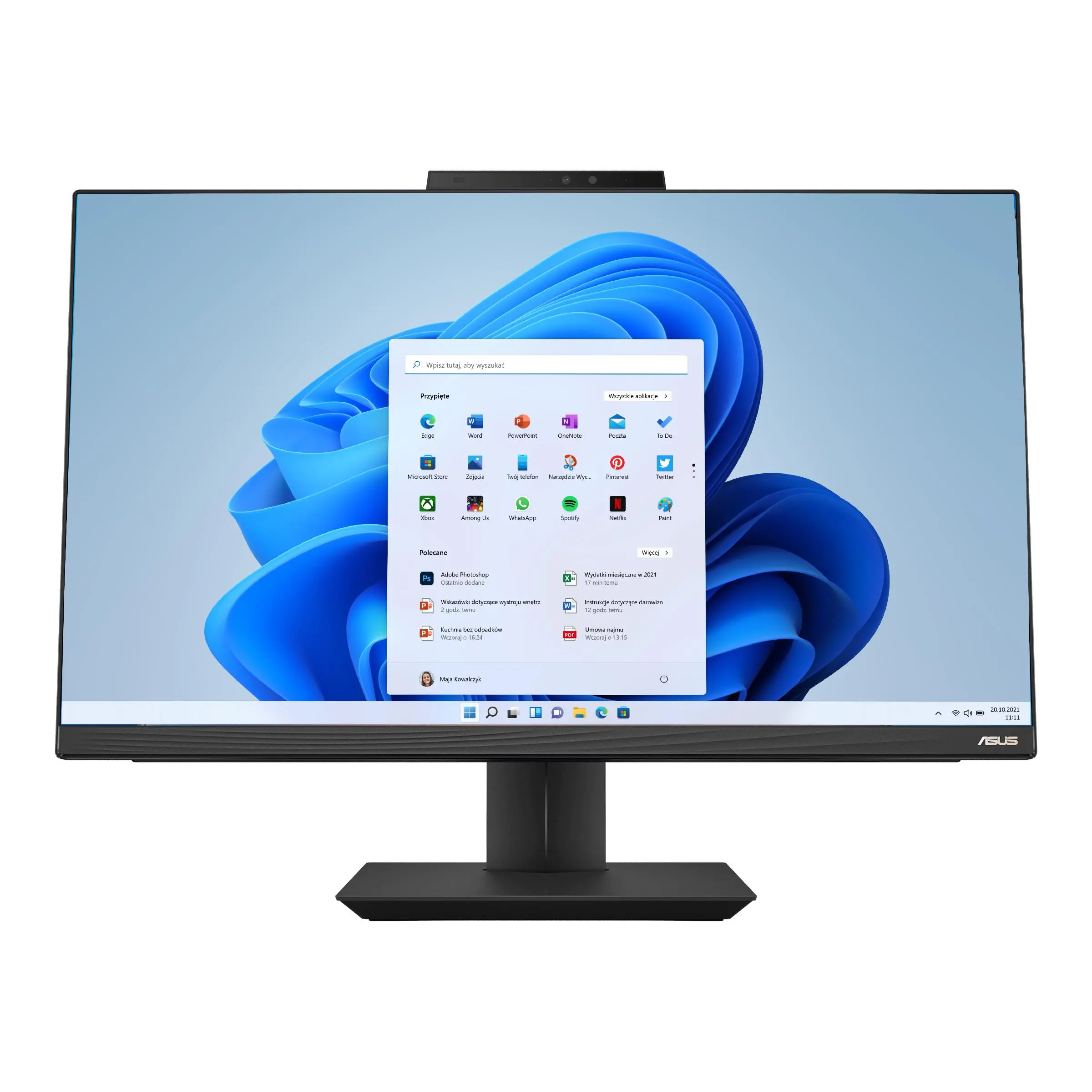 Komputer ASUS A5702WVARK-BPE012W Core 5 120U 27" 8GB RAM 512GB Dysk SSD Win11 Czarny