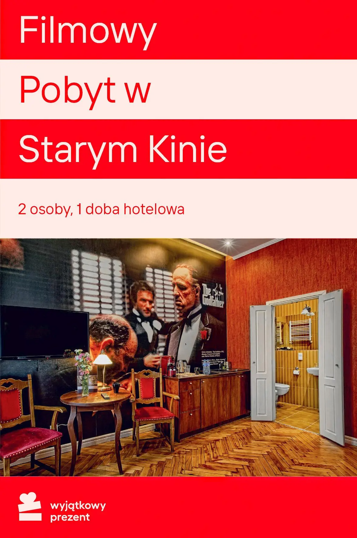 Karta Podarunkowa Filmowy Pobyt w Starym Kinie dla Dwojga Obecnie dostępne tylko w sklepach stacjonarnych RTV EURO AGD