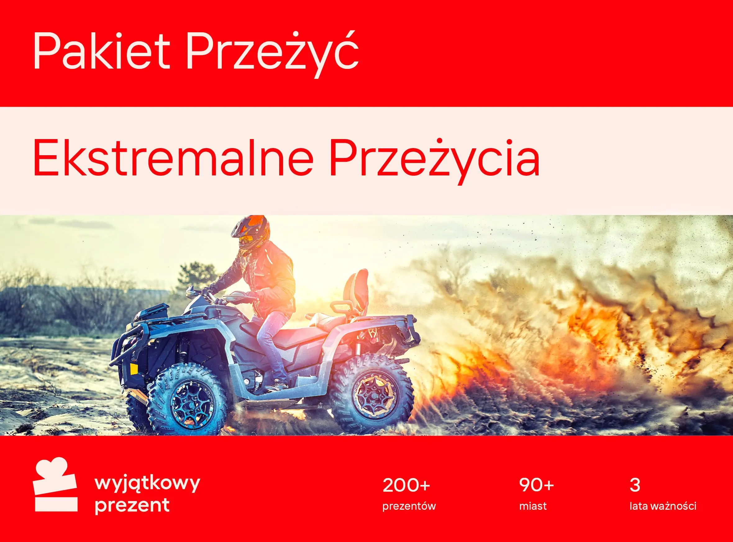 Karta Podarunkowa Pakiet Przeżyć Ekstremalne Przeżycia [Bon Agencyjny]