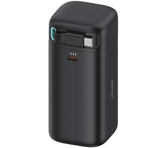Powerbank USAMS Fast Charge XMF Series ze zwijanym kablem USB-C 18000mAh PD45W Czarny