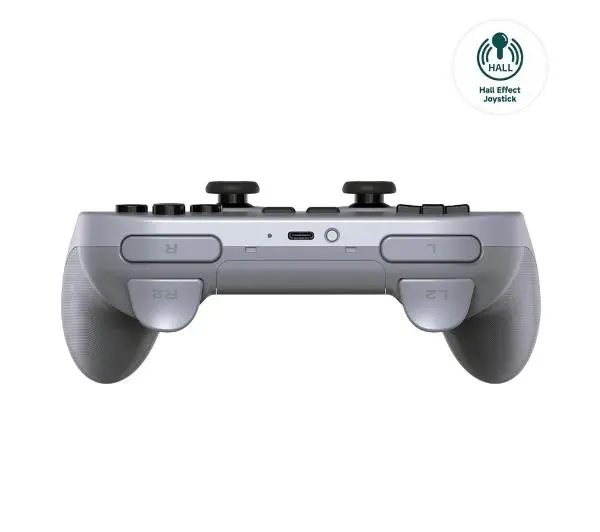 8BitDo Pro 2 Hall Effect do PC, Nintendo Switch, Android Bezprzewodowy Szary