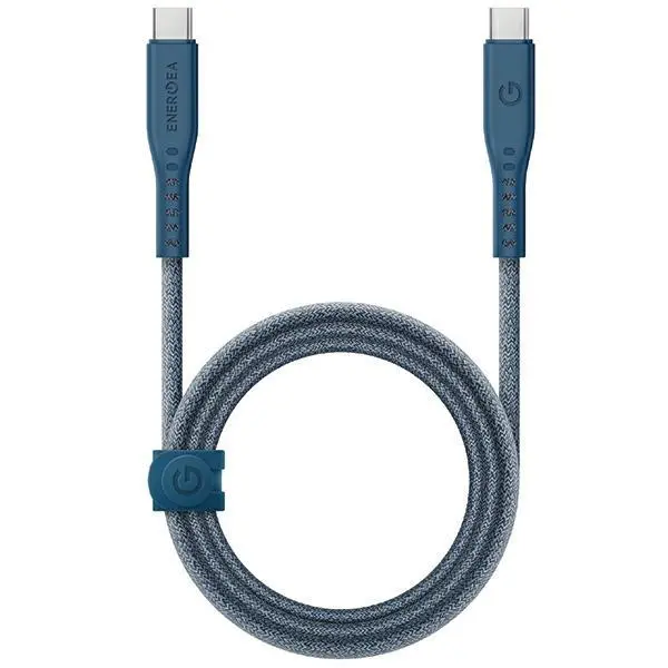 Kabel Energea Flow USB-C - USB-C 1,5m 240W 5A PD Fast Charge Niebieski