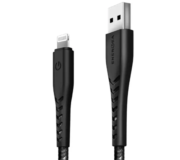 Energea Nyloflex USB do Lightning Charge and Sync C89 MFI 1,5m Czarny