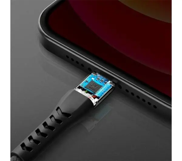 Energea Nyloflex USB do Lightning Charge and Sync C89 MFI 1,5m Czarny