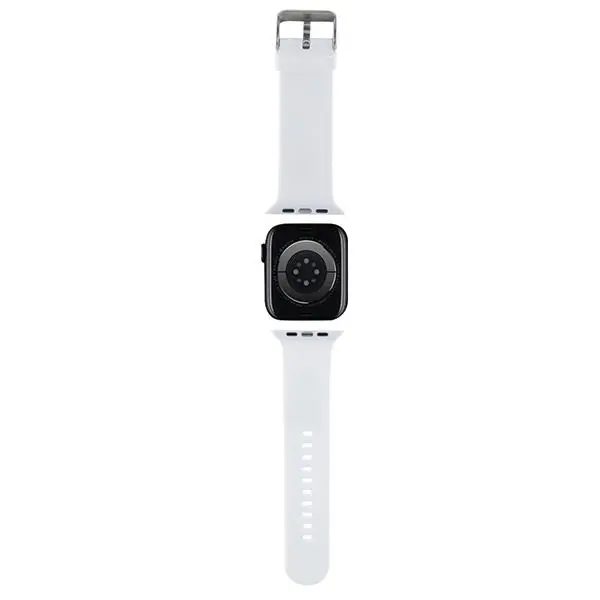 Pasek Karl Lagerfeld do Watch 42/44/45/49mm strap 3D Rubber Karl&Choupette Heads Biały