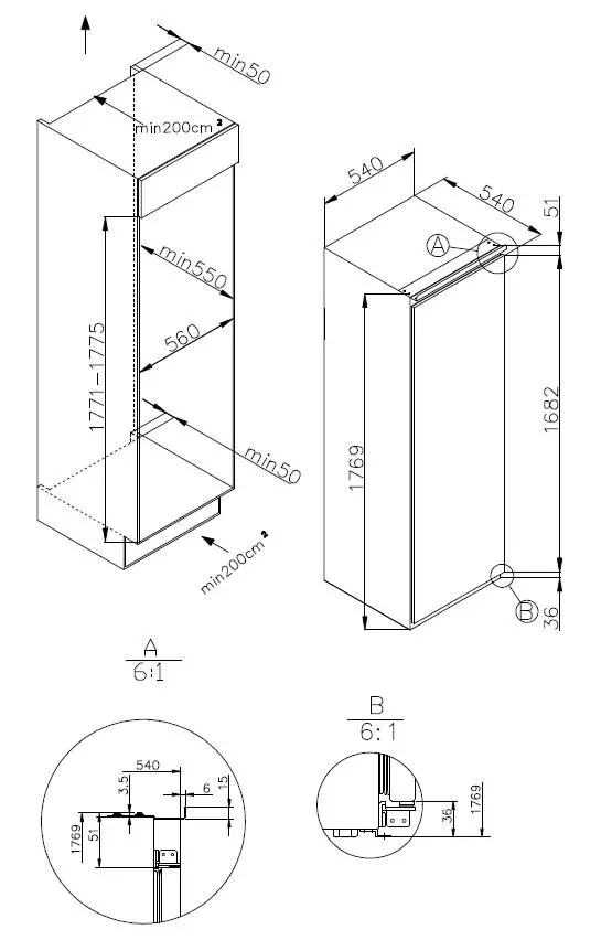 Lodówka Haier Seria 6 HAMS518EW 176,9cm Szuflada z kontrolą wilgotności