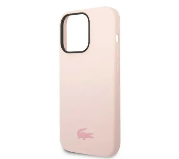 Lacoste Silicone do iPhone 14 Pro Max Jasnoróżowy