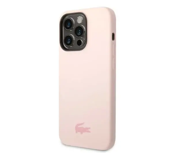 Lacoste Silicone do iPhone 14 Pro Max Jasnoróżowy