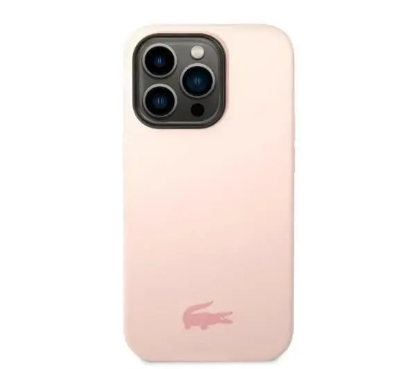 Lacoste Silicone do iPhone 14 Pro Max Jasnoróżowy