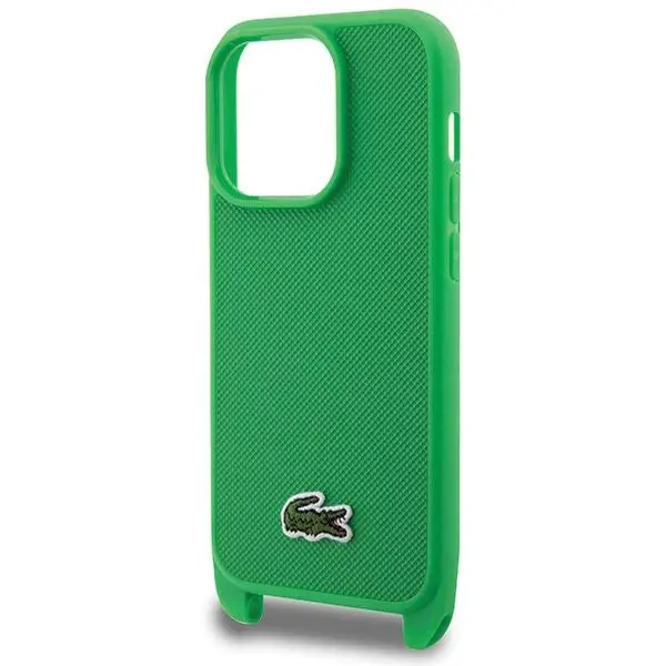 Etui Lacoste Iconic Petit Pique Crossbody do iPhone 14 Pro Zielony