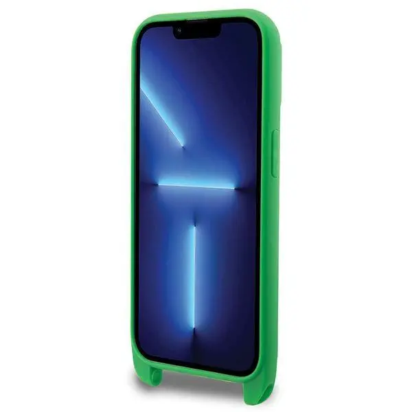 Etui Lacoste Iconic Petit Pique Crossbody do iPhone 14 Pro Zielony