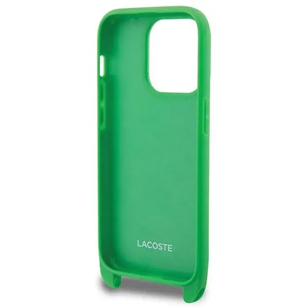 Etui Lacoste Iconic Petit Pique Crossbody do iPhone 14 Pro Zielony