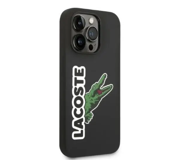 Lacoste Silicone Head Crocodile do iPhone 14 Pro Max Czarny