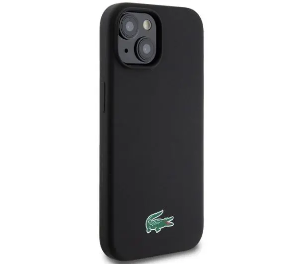 Lacoste LCHMP15MSLOK Hardcase Silicone MagSafe do iPhone 15 Plus Czarny
