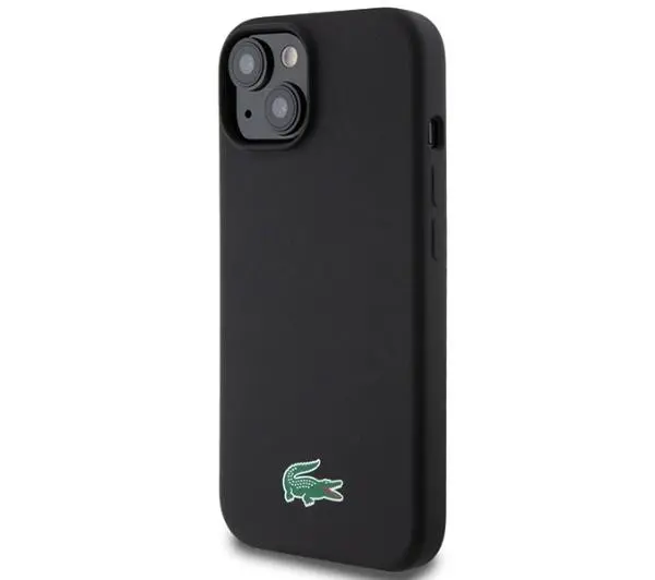 Lacoste LCHMP15MSLOK Hardcase Silicone MagSafe do iPhone 15 Plus Czarny