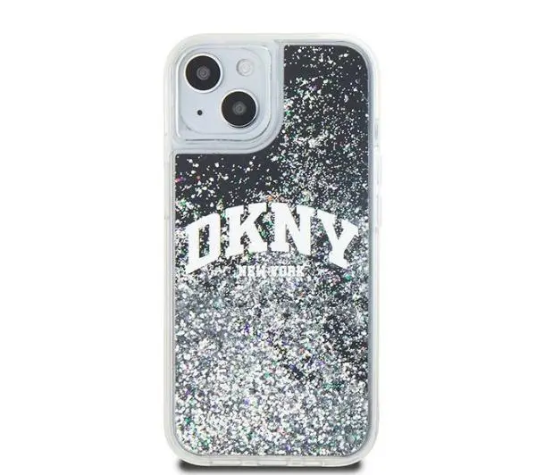 DKNY Hardcase Liquid Glitter Big Logo do iPhone 14 Czarny