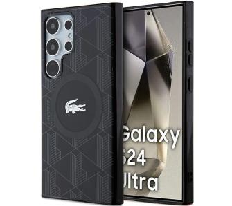 Etui Lacoste LCHMS24LUBSK Hardcase IML Blend Monogram MagSafe do Samsung Galaxy S24 Ultra Czarny