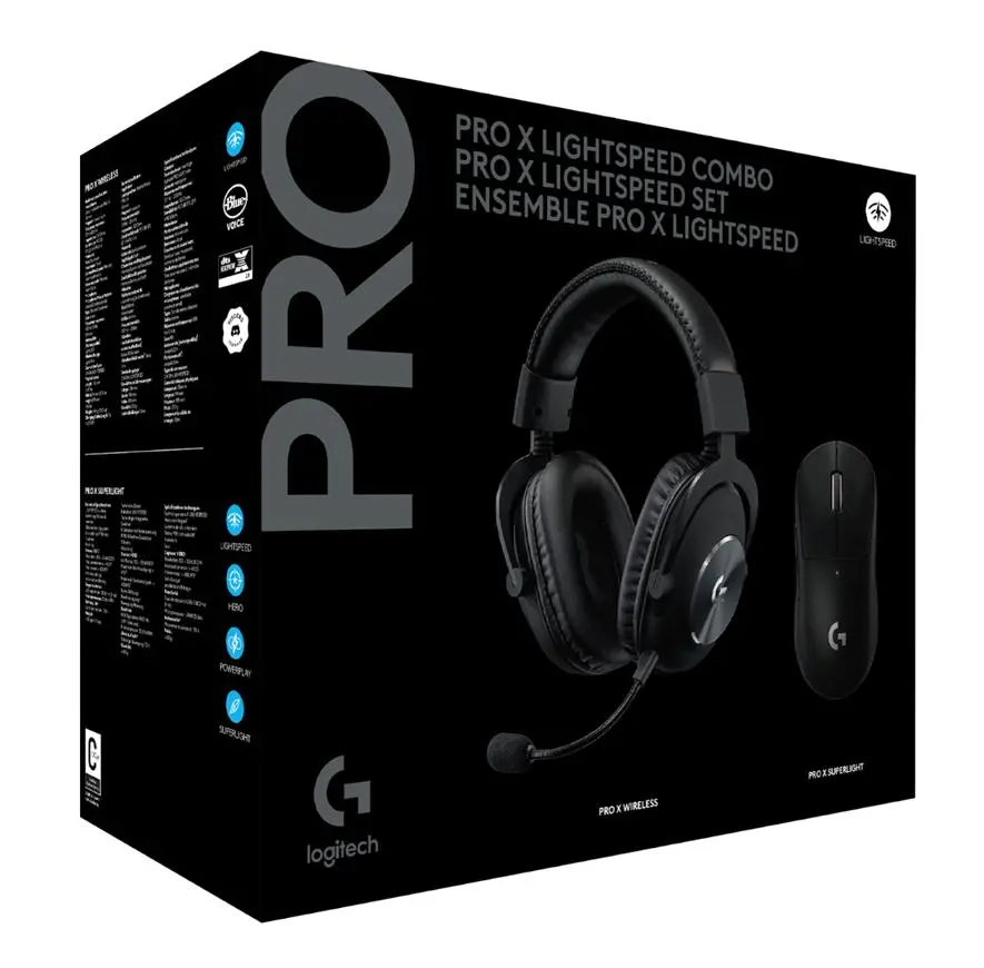 Słuchawki bezprzewodowe z mikrofonem Logitech G Pro X