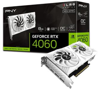Karta graficzna PNY GeForce RTX 4060 Verto Dual Fan White Edition 8GB GDDR6 128bit DLSS 3