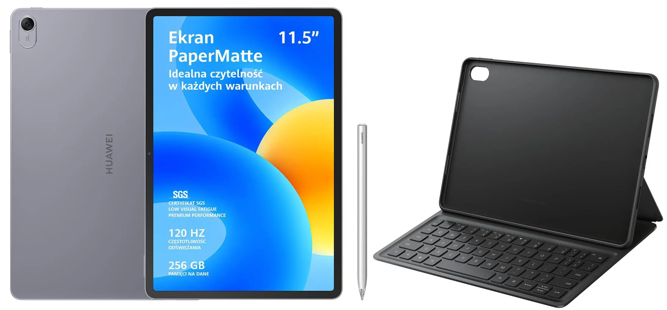 Tablet Huawei MatePad PaperMatte Edition 11,5" 8/256GB Wi-Fi Space Gray + Rysik M-Pencil + Smart Keyboard