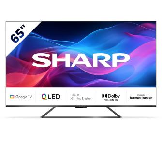 Telewizor Sharp 65GR8765 65" QLED 4K 144Hz Google TV Dolby Vision IQ Dolby Atmos DTS X HDMI 2.1 DVB-T2
