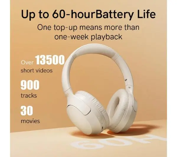 QCY H2 PRO Nauszne Bluetooth 5.3 Czarny