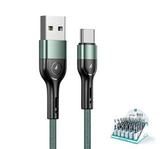Kabel USAMS U55 USB-C SJ449USBSG02 1m Zielony