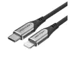 Kabel Vention TACHG MFi 3A USB-C 2.0 do Lightning 1,5m Szary