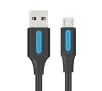 Kabel Vention COLBC 3A USB 2.0 A do microUSB 0,25m Czarny