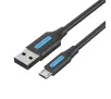 Kabel Vention COLBC 3A USB 2.0 A do microUSB 0,25m Czarny