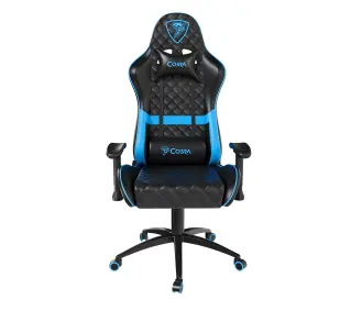 Cobra Draco CRF192 Gamingowy do 130kg Skóra ECO Czarno-niebieski - Kup na Raty - RRSO 0%