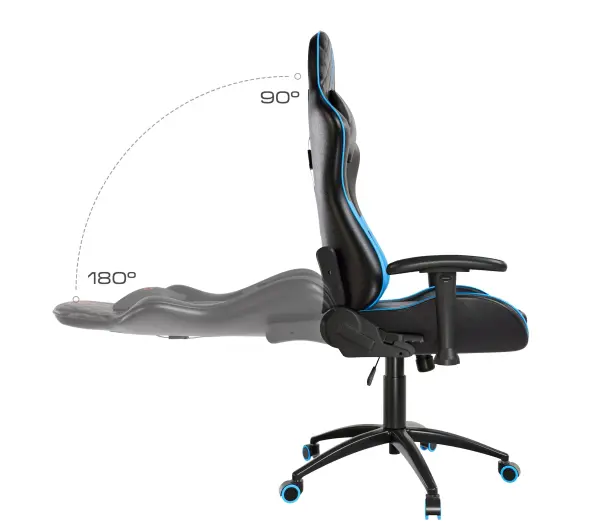 Cobra Draco CRF192 Gamingowy do 130kg Skóra ECO Czarno-niebieski - Kup na Raty - RRSO 0%