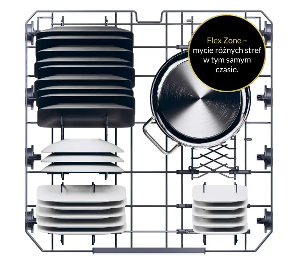 Haier I-Pro Shine Seria 4 XS 6B0M4PDB 59,7cm Funkcje AI  Automatyczne otwieranie drzwi Szuflada na sztućce  - TRZECI -55%, ALBO 5-TY ZA 1ZŁ - Kup na Raty - RRSO 0%