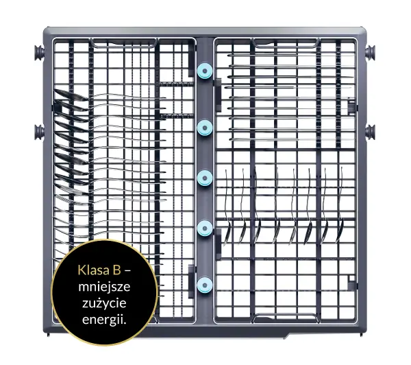 Haier I-Pro Shine Seria 4 XS 6B0M4PDB 59,7cm Funkcje AI  Automatyczne otwieranie drzwi Szuflada na sztućce  - TRZECI -55%, ALBO 5-TY ZA 1ZŁ - Kup na Raty - RRSO 0%