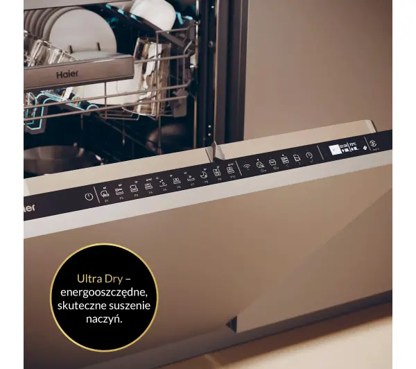 Haier I-Pro Shine Seria 4 XS 6B0M4PDB 59,7cm Funkcje AI  Automatyczne otwieranie drzwi Szuflada na sztućce  - TRZECI -55%, ALBO 5-TY ZA 1ZŁ - Kup na Raty - RRSO 0%