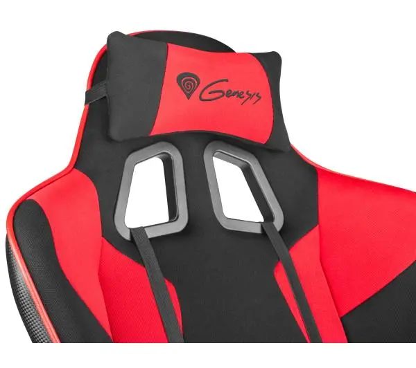 Genesis Nitro 770 Gamingowy do 150kg Skóra ECO Tkanina Czarno-czerwony - Kup na Raty - RRSO 0%