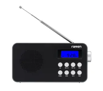Radioodbiornik Raven ERADP002 Radio FM Czarny