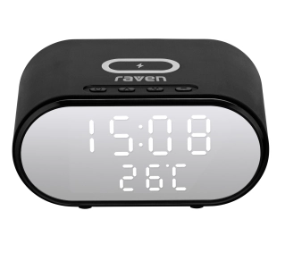 Raven EBUD001 z ładowarką indukcyjną Czarny