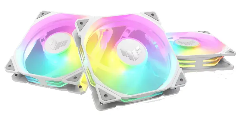 Zestaw wentylatorów ASUS TUF Gaming TR120 ARGB Fan Triple Pack 3szt. Biały
