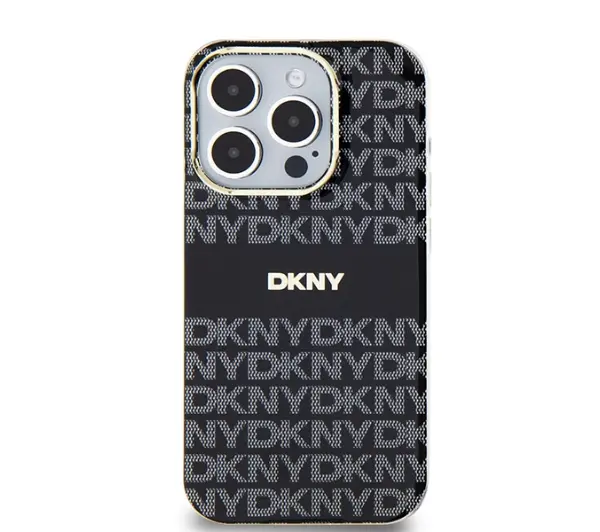 DKNY IML Mono & Stripe MagSafe do iPhone 14 Pro Czarny