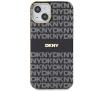 Etui DKNY IML Mono & Stripe MagSafe do iPhone 15 Czarny