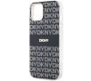 Etui DKNY IML Mono & Stripe MagSafe do iPhone 15 Czarny