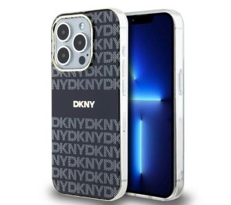 Etui DKNY IML Mono & Stripe MagSafe do iPhone 14 Pro Max Czarny