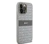 Etui DKNY Hardcase Leather Mono Stripe & Metal Logo do iPhone 14 Pro Beżowy