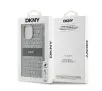 Etui DKNY Hardcase Leather Mono Stripe & Metal Logo do iPhone 14 Pro Beżowy