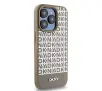 Etui DKNY Leather Printed Pattern Metal Logo MagSafe do iPhone 15 Pro Max Brązowy