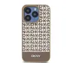 Etui DKNY Leather Printed Pattern Metal Logo MagSafe do iPhone 15 Pro Max Brązowy